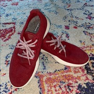Men’s red Allbirds wool runners